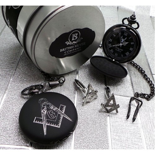 Freemason Pocket Watch and Cufflinks Freemason Pocket Watch and Cufflinks